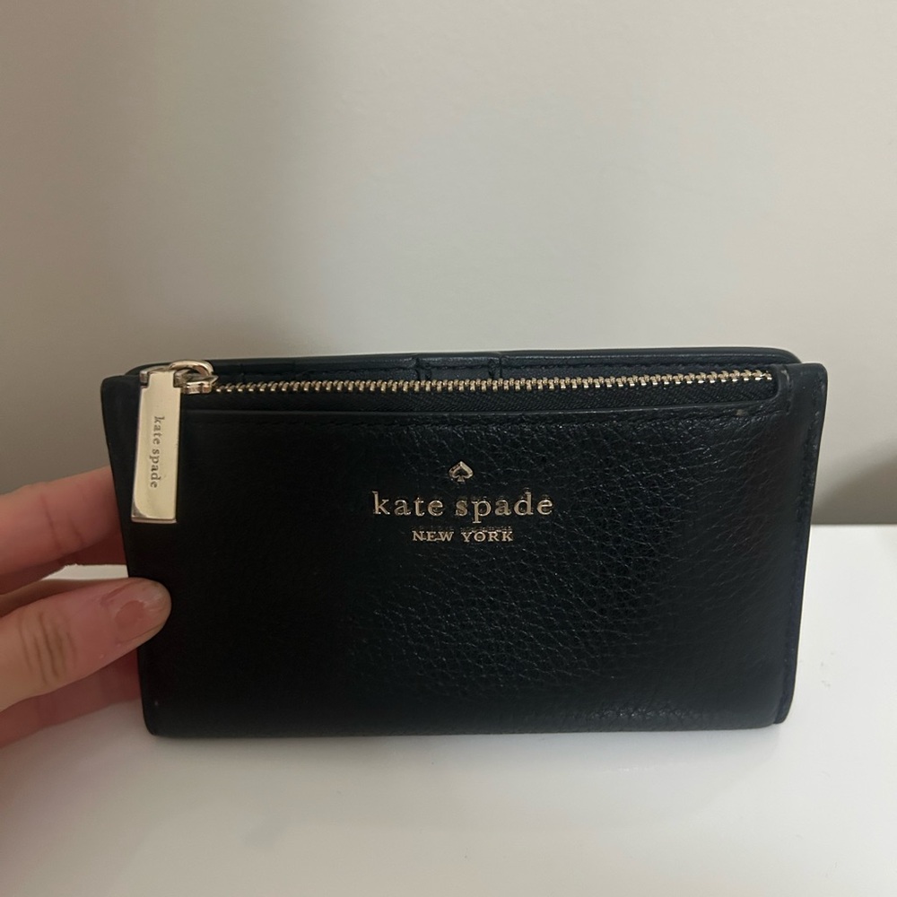 Kate Spade Black Wallet with Gold Accents - Picture 5 of 5